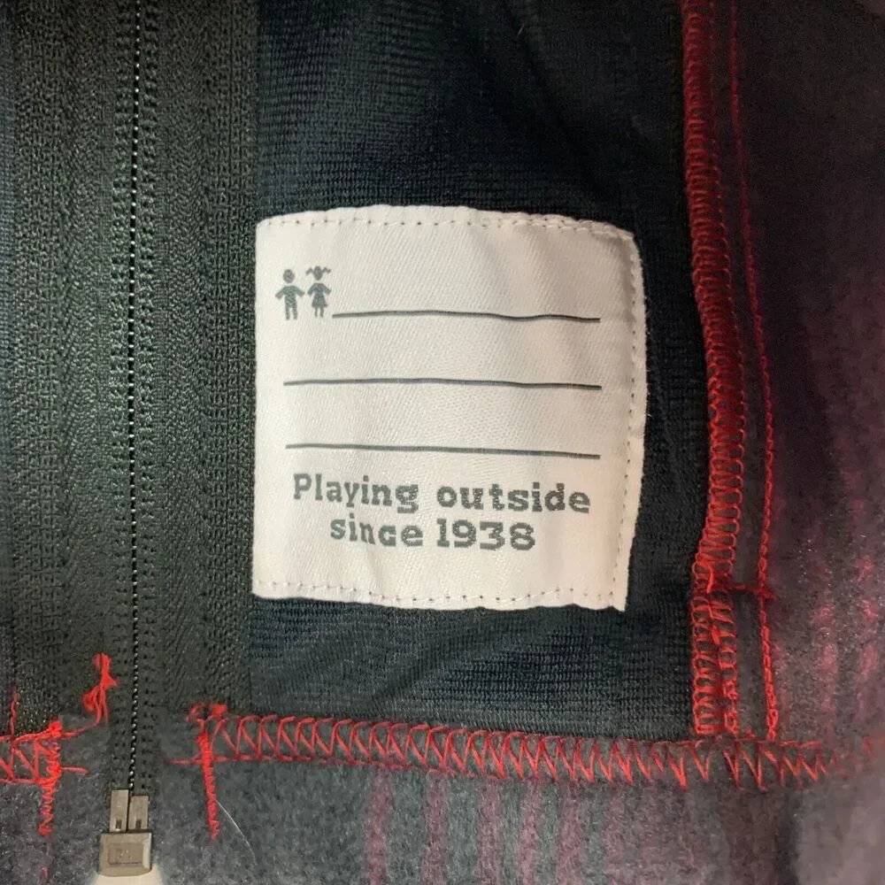 Columbia Jacket Youth Toddler 6-12‎ Month Gray Pink Zing III Fleece Zip Up Plaid